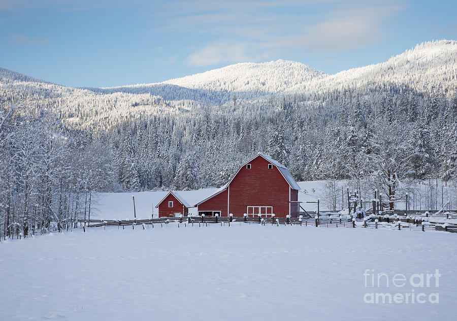 Winter Photograph - Easterday Ranch 1 by Idaho Scenic Images Linda Lantzy