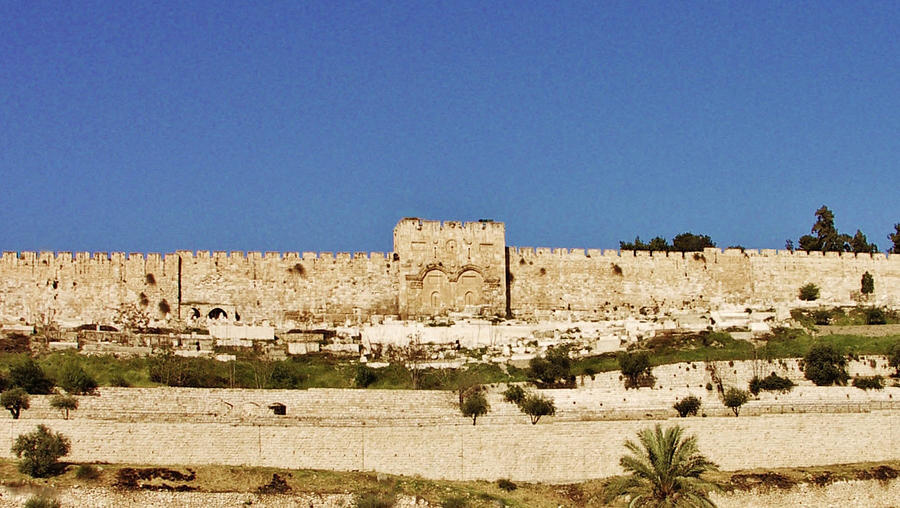 Eastern Gate Temple Mount Photograph by Thomas Preston - Fine Art America