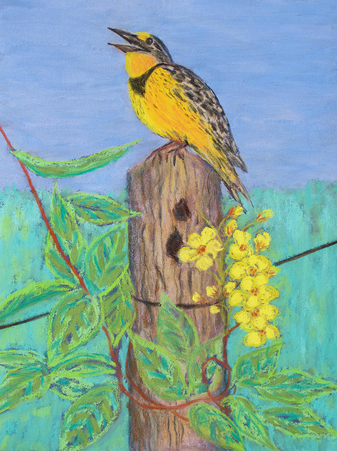 Eastern Meadowlark Painting by Patricia Beebe