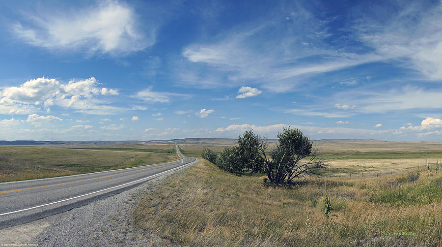 Eastern Montana Highway Photograph by Mick Anderson
