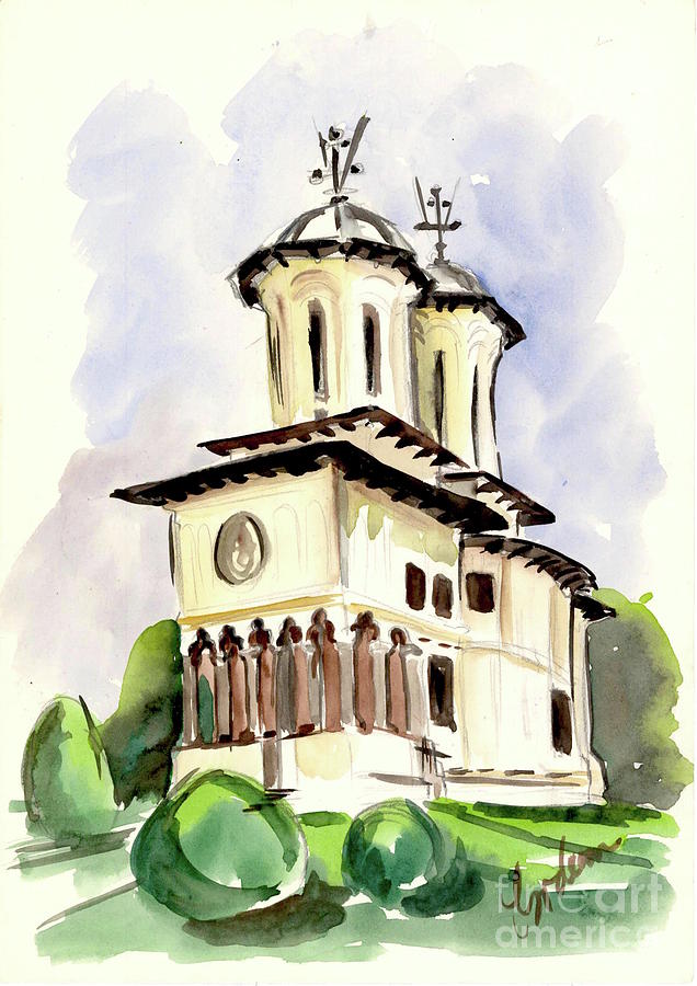 Eastern Orthodox Church Painting by Oana Godeanu