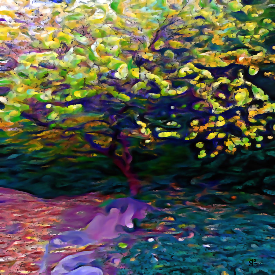 Tree Digital Art - Eastern Redbud Tree Essence by Pamela Storch