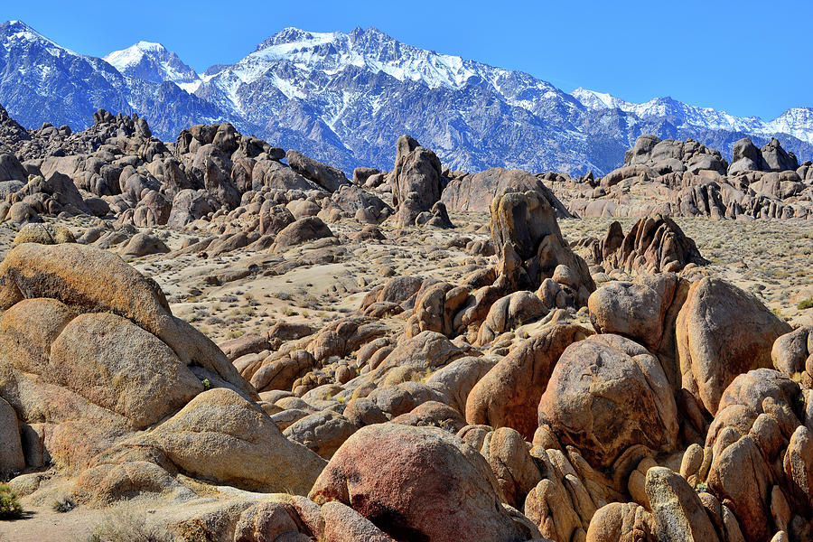 Eastern Sierra Nevada Mountains and the Alabama Hills Photograph by Ray Mathis