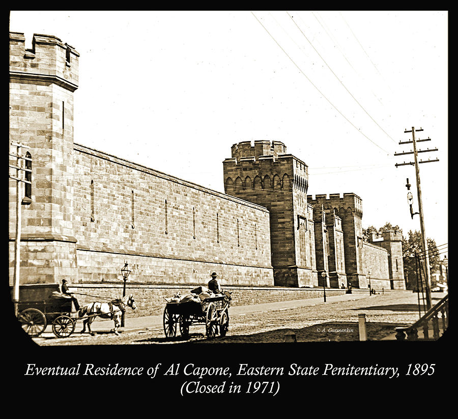Eastern State Penitentiary, c. 1895, Vintage Photograph Photograph by A Macarthur Gurmankin