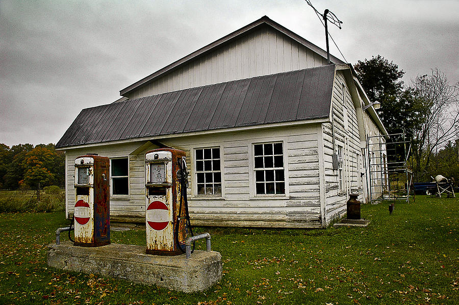 Eastern Township Old Gas Station Photograph by Geoff Evans Fine Art