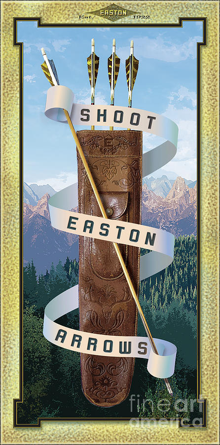 Easton Archery Quiver with Arrows Painting by Robert Corsetti