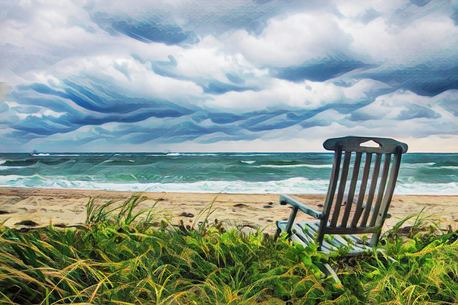 Beach Photograph - Easy Breezy Day by Debra and Dave Vanderlaan