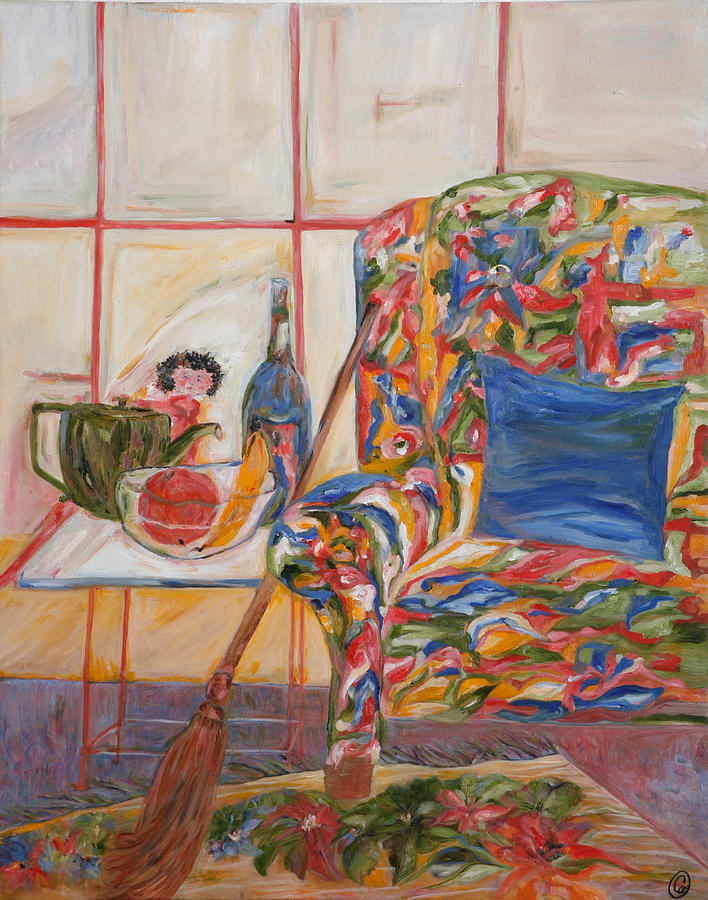 Abstract Painting - Easy Chair by Cynthia Anheier