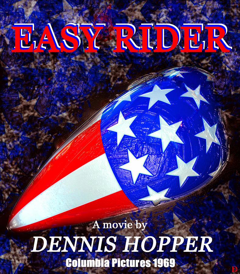 Easy Rider movie poster A Painting by David Lee Thompson