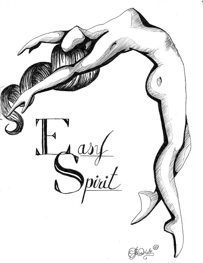Easy Spirit Drawing by Scarlett Royale