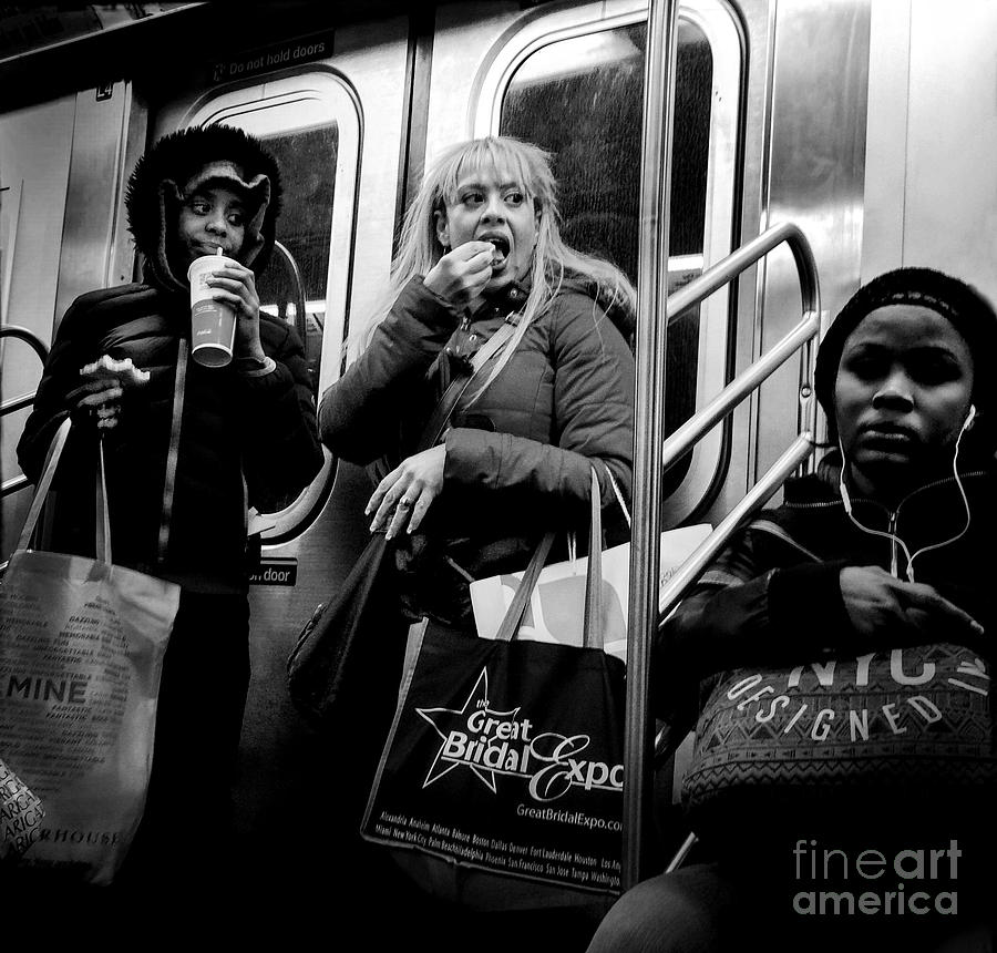 Eat and Run - Subways of New York Photograph by Miriam Danar