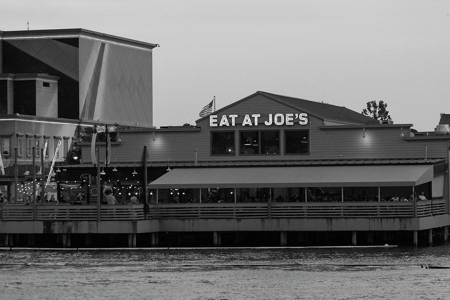 Eat at Joes in Black and White Photograph by Suzanne Gaff