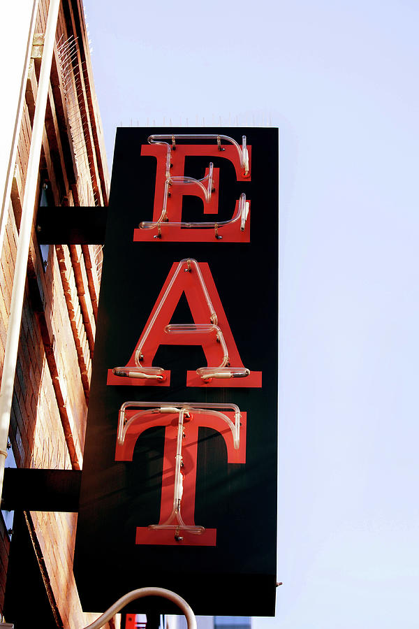 Eat Sign - Austin Texas Photograph by Art Block Collections
