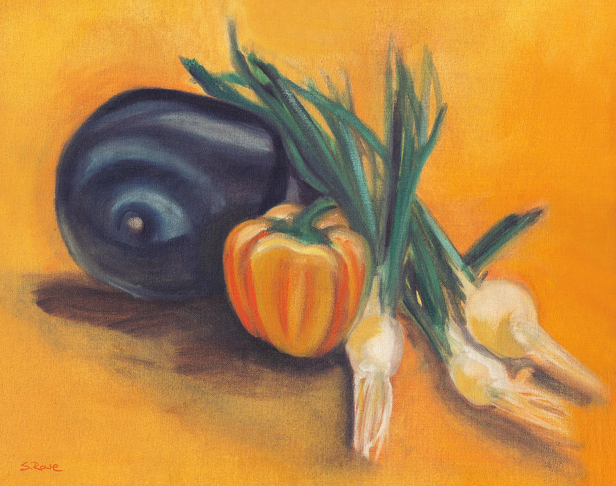 Eat Your Vegetables Painting by Shawna Rowe