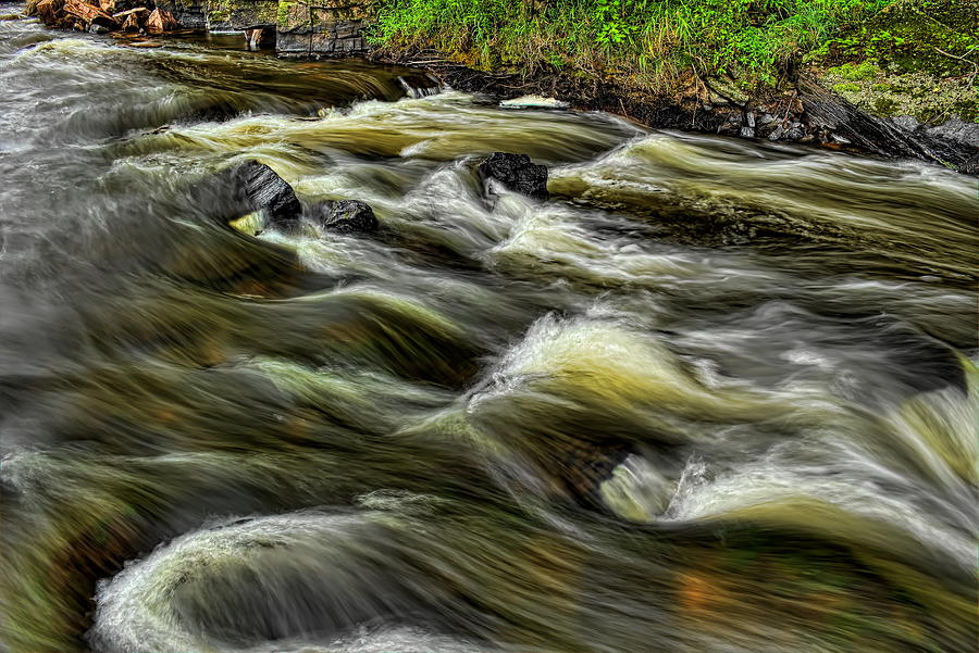 Eau Claire River Laminar Flow Photograph by Dale Kauzlaric