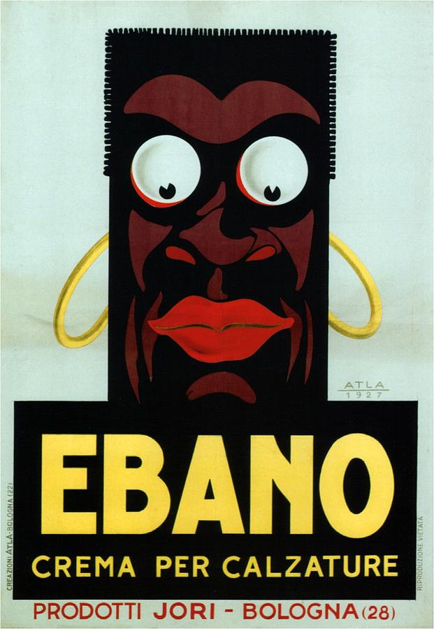 Ebano Crema Per Calzature - Italian Shoe Polish - Vintage Advertising Poster Mixed Media