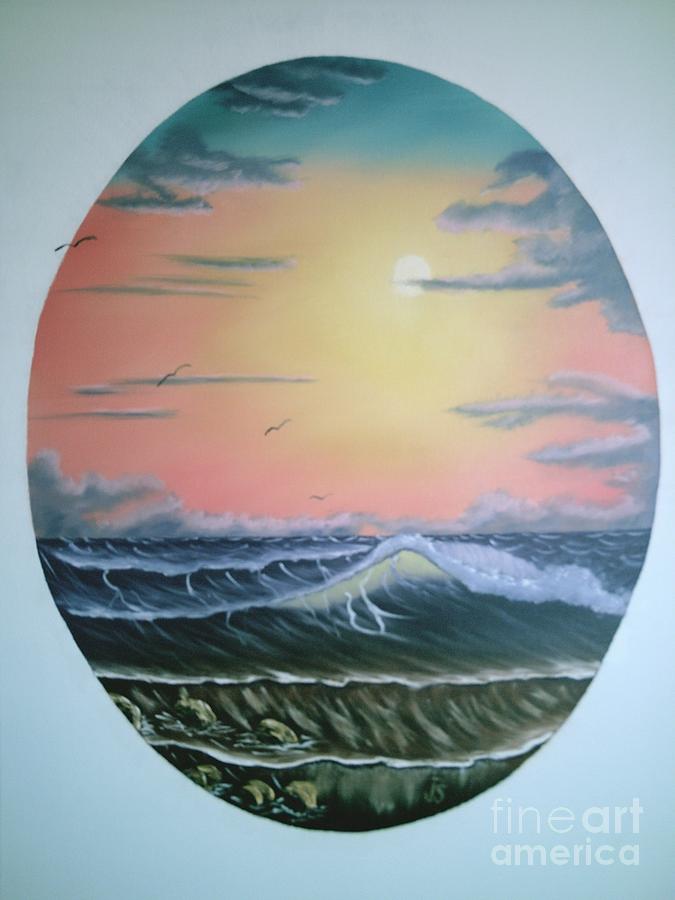 Ebb Tide Painting by Jim Saltis