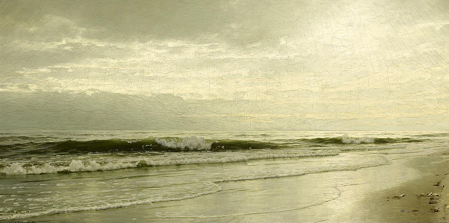 Ebbing tide Painting by William Trost Richards