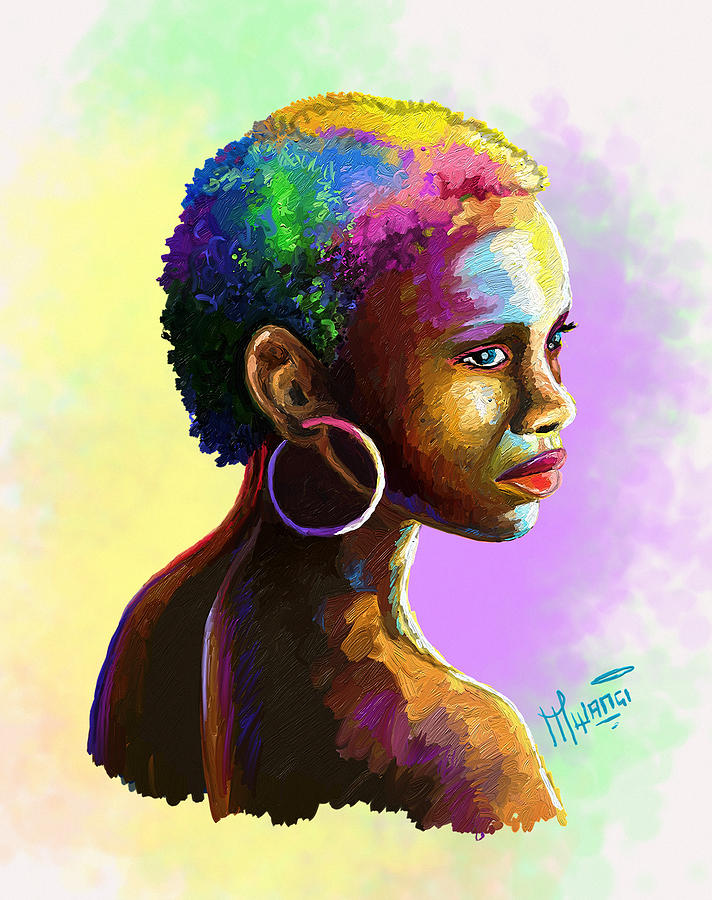 Ebony Painting by Anthony Mwangi