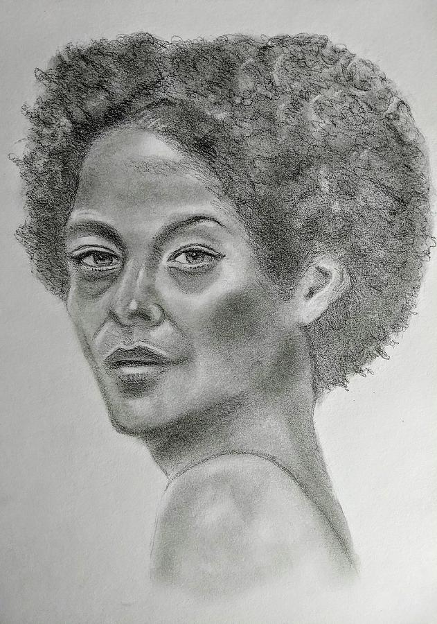 Ebony Girl Drawing by Paul Blackmore - Fine Art America