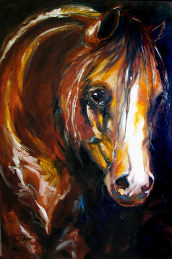 Ebony Night Equine Painting
