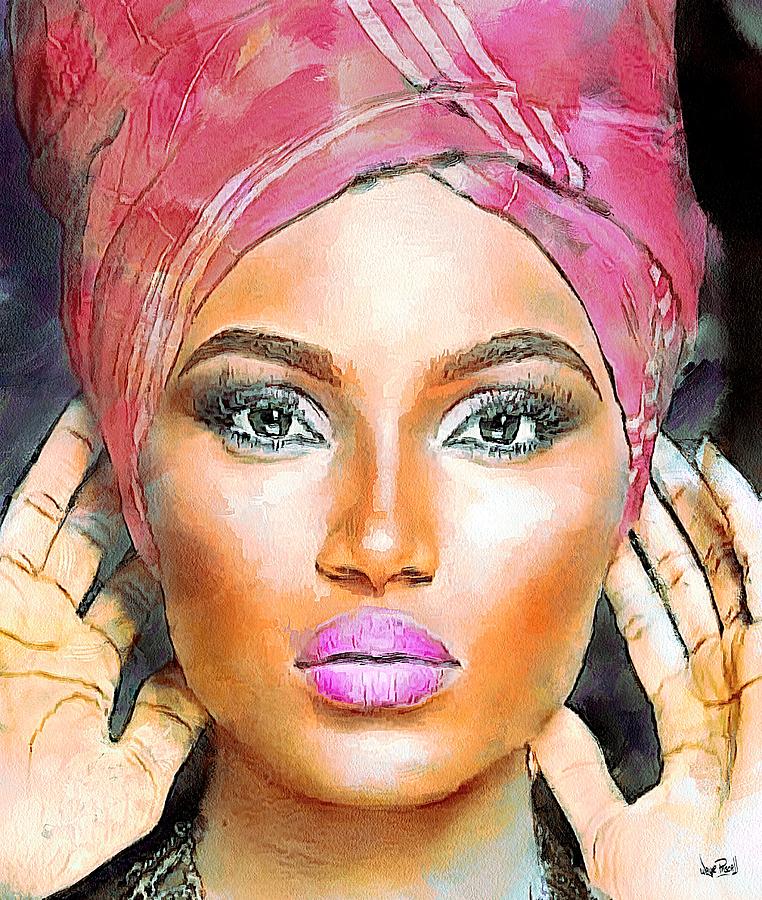 Ebony Queen Painting by Wayne Pascall