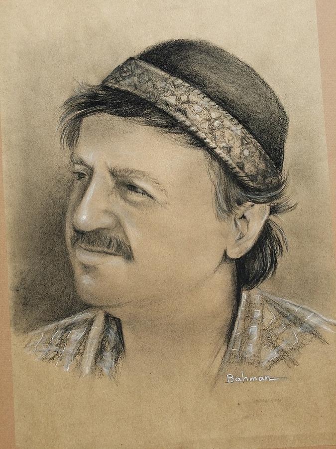 Ebru Master Drawing by Bahman Zadegan