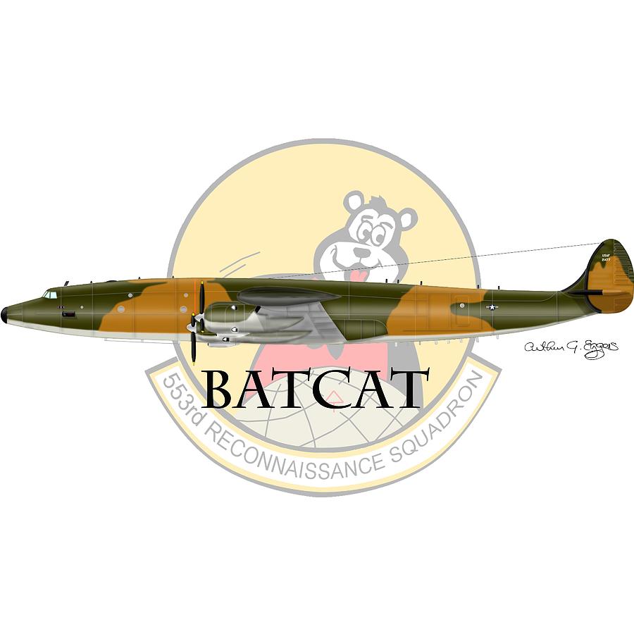 EC-121R BatCat 553 Digital Art by Arthur Eggers