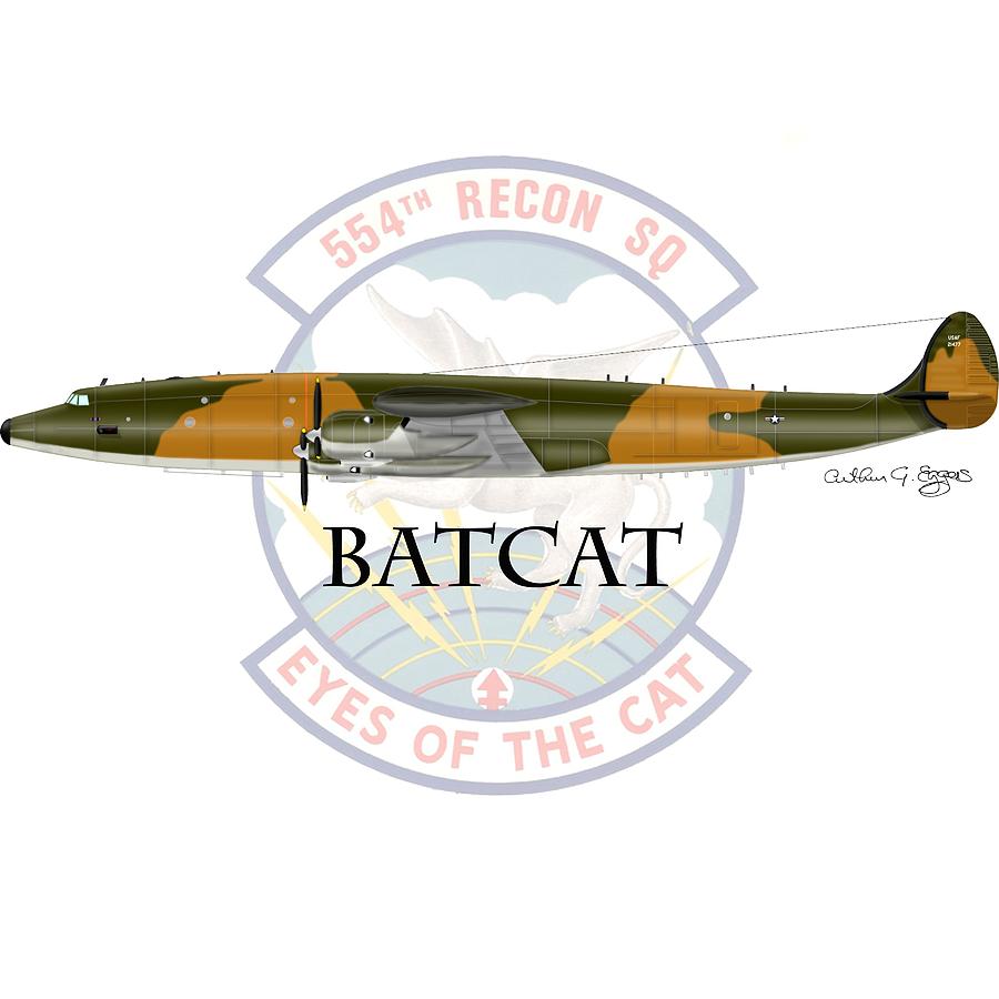 Batcat Digital Art - EC-121R BatCat by Arthur Eggers