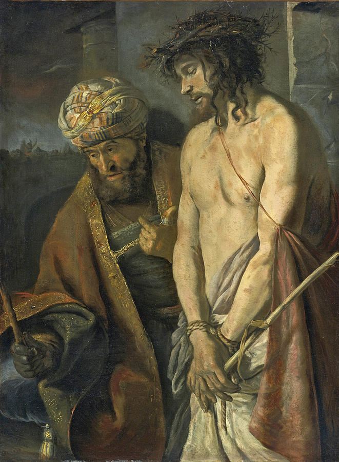 Ecce Homo  Painting by Attributed to Karel Dujardin