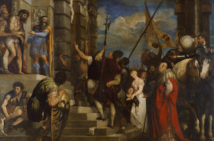 Titian Painting - Ecce Homo, from 1543 by Titian