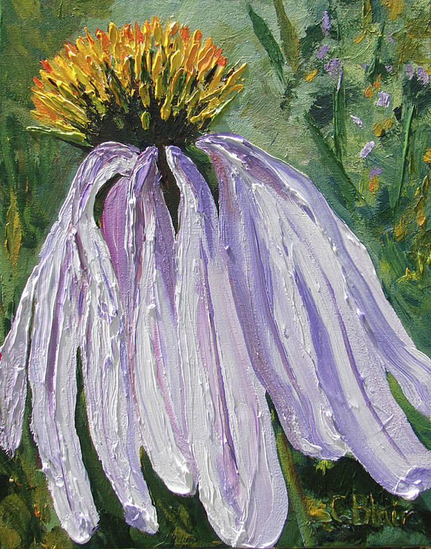 Echinacea Painting by Cynthia Blair