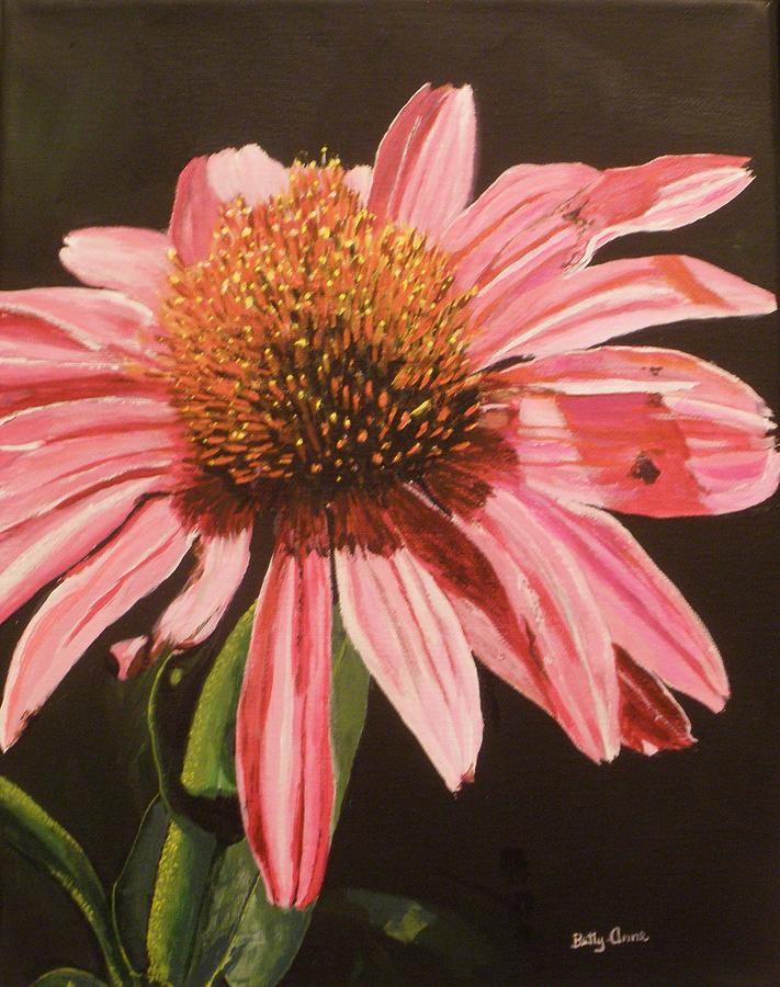 Echinacea flower Painting by Betty-Anne McDonald