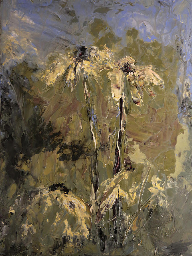 Echinacea Garden Painting by Jim Vance