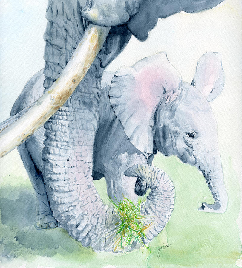 Wildlife Painting - Echo and Espirit by Galen Hazelhofer