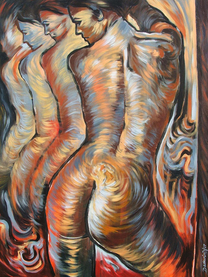 Echo Of A Nude Gesture Painting