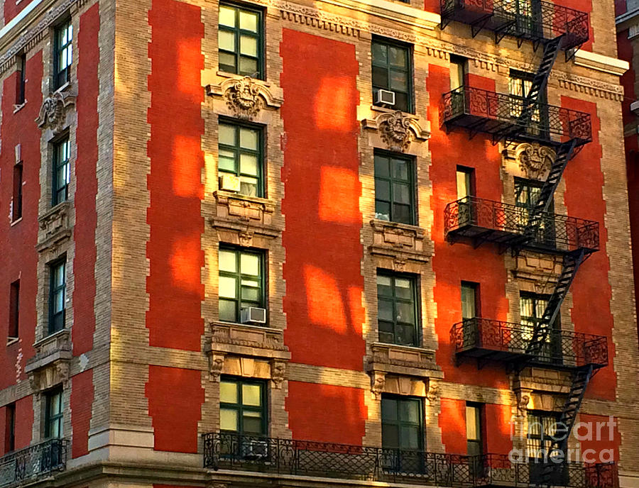 Echoes of Another Era - Fire Escapes of New York Photograph by Miriam Danar
