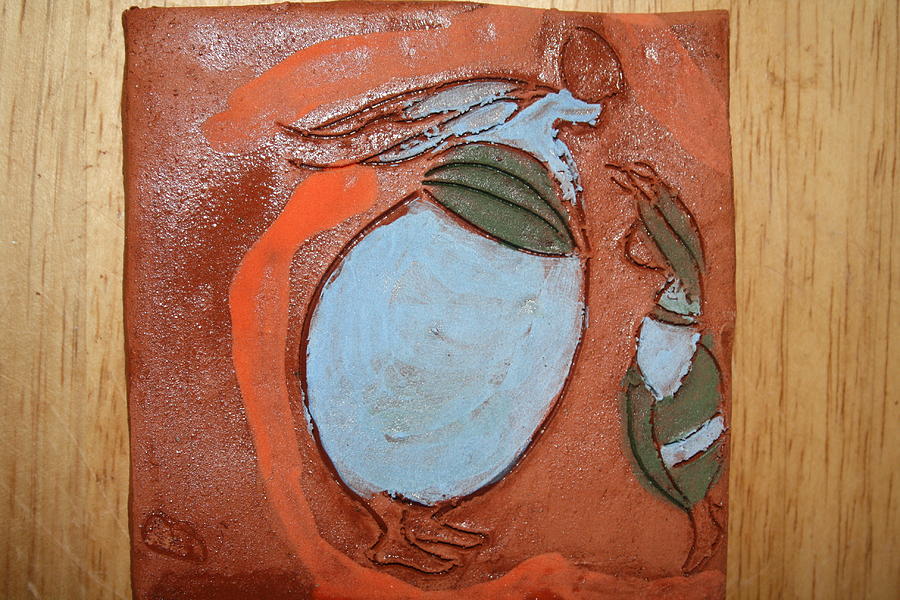Echoing - Tile Ceramic Art by Gloria Ssali