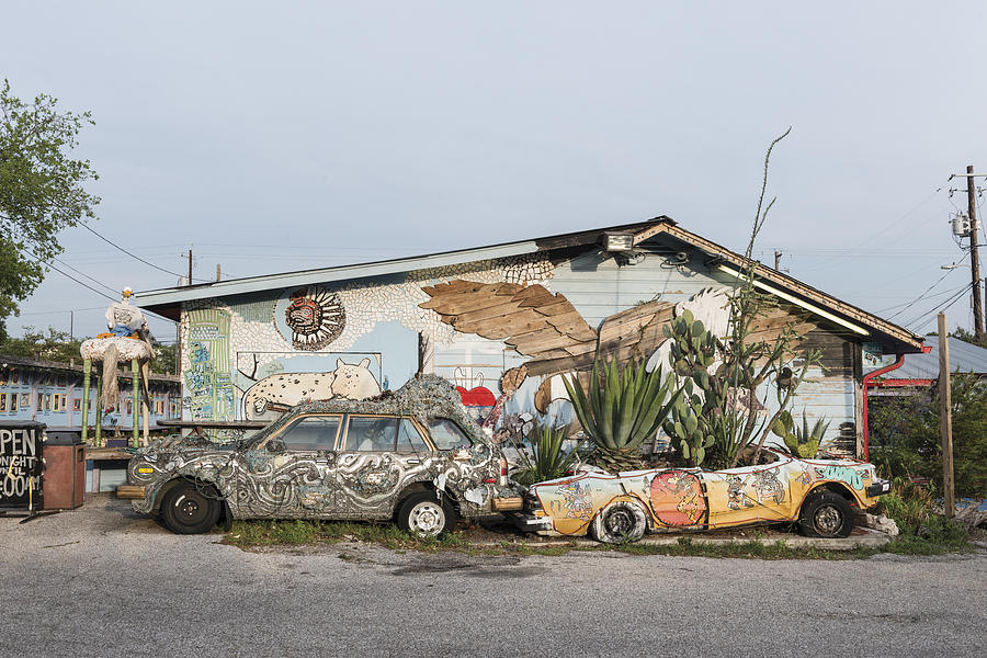 Eclectic art in vibrant South Austin Photograph by Carol M Highsmith