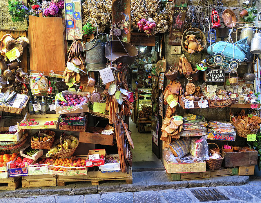 Eclectic Market in Florence Italy Photograph by Dave Mills