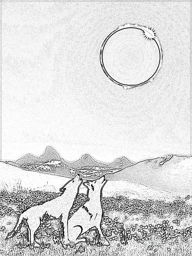 Eclipcse graphic pen outline by Shelley Myers Eclipcse graphic pen outline by Shelley Myers