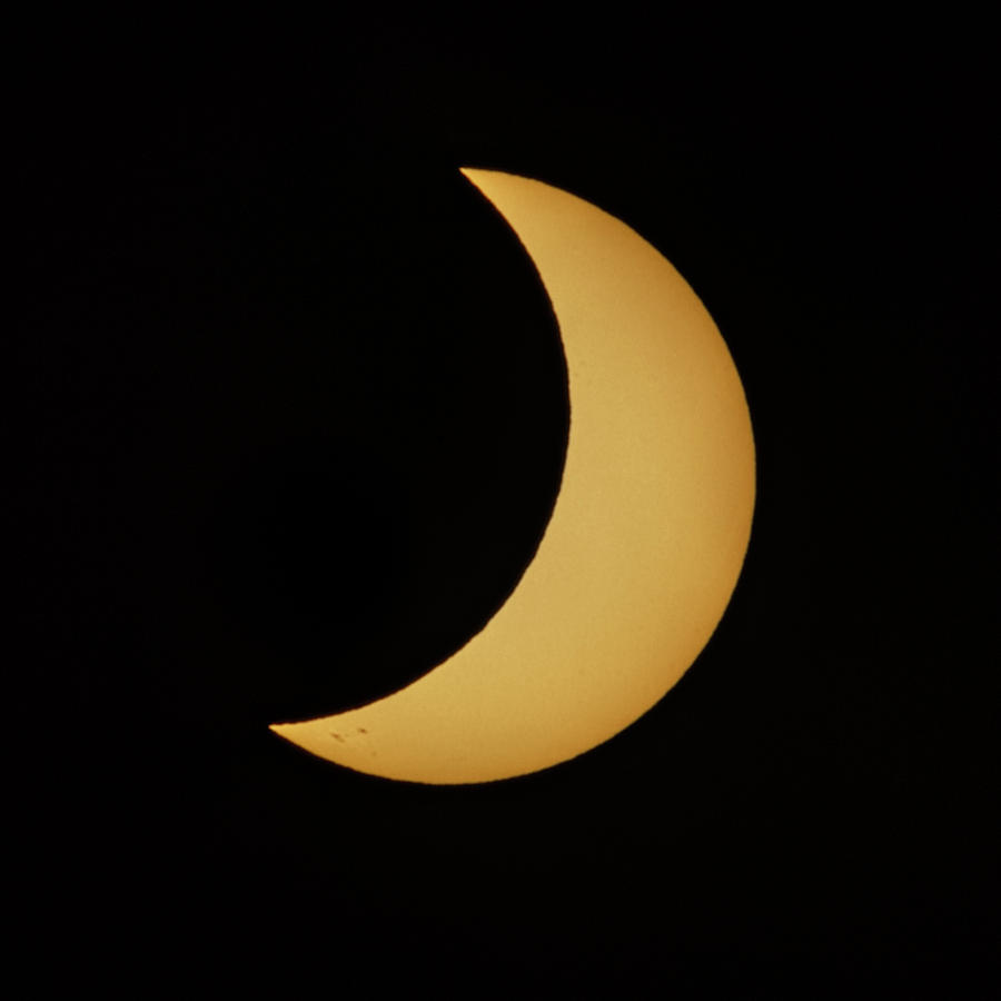 Eclipse 2017 Crescent Sun Photograph by Adam Rainoff