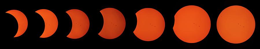 Eclipse 2017 New Jersey Panoramic  Photograph by Terry DeLuco