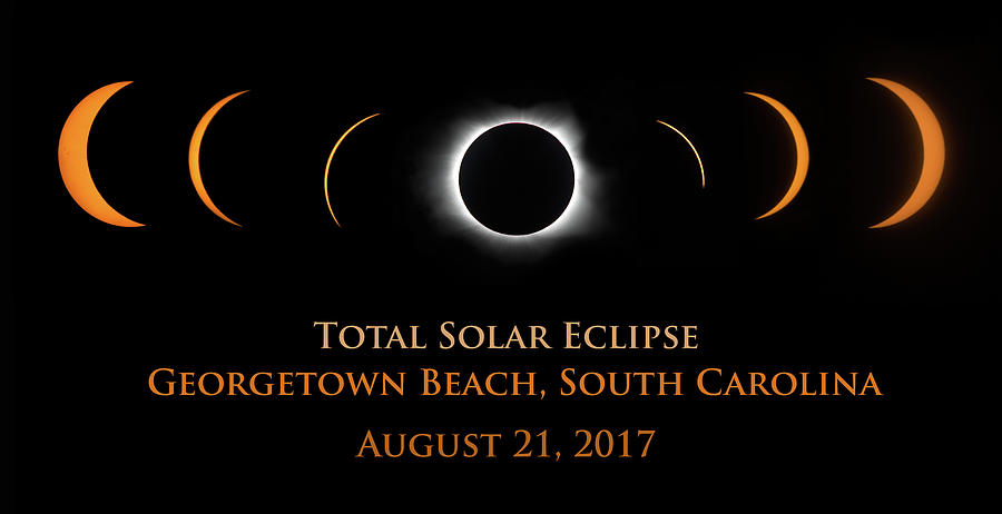 Eclipse at Georgetown Beach Photograph by Art Cole