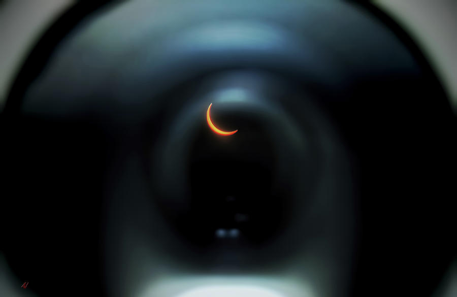Eclipse From Within the Lens Photograph by Adam Vance