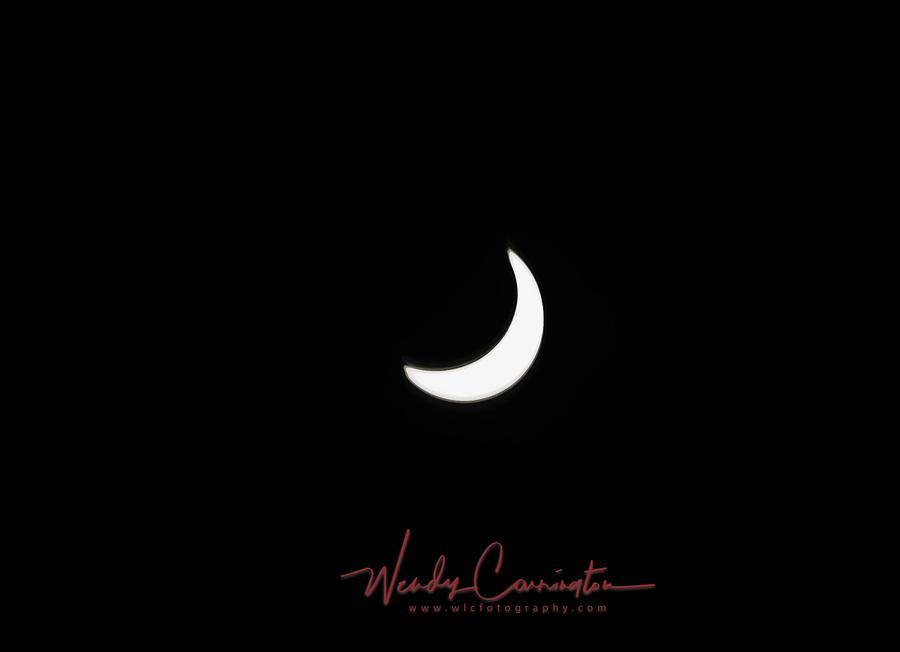 Eclipse mid Photograph by Wendy Carrington