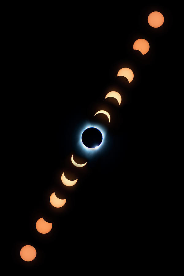 Eclipse Phases Photograph by JustJeffAz Photography
