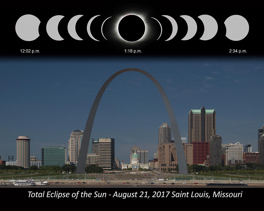 Eclipse Sequence Photograph by Harold Rau