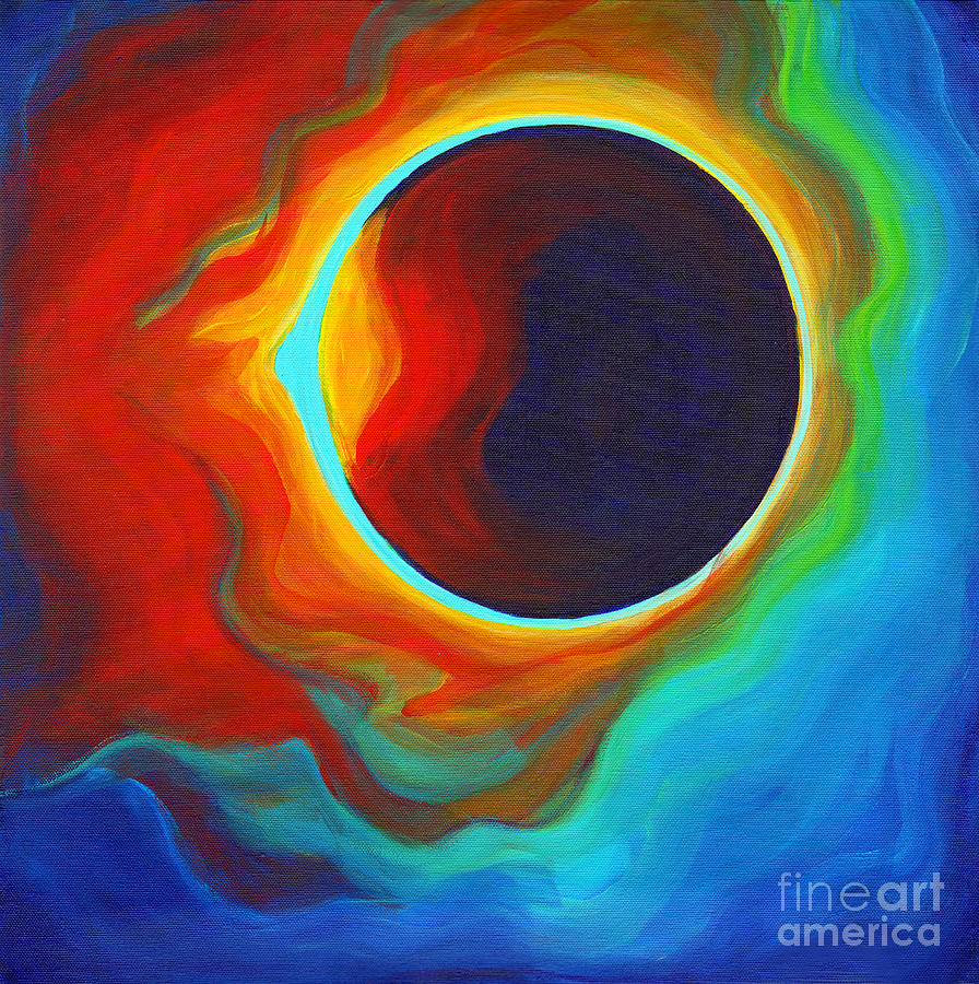Eclipse Painting by Tanya Filichkin