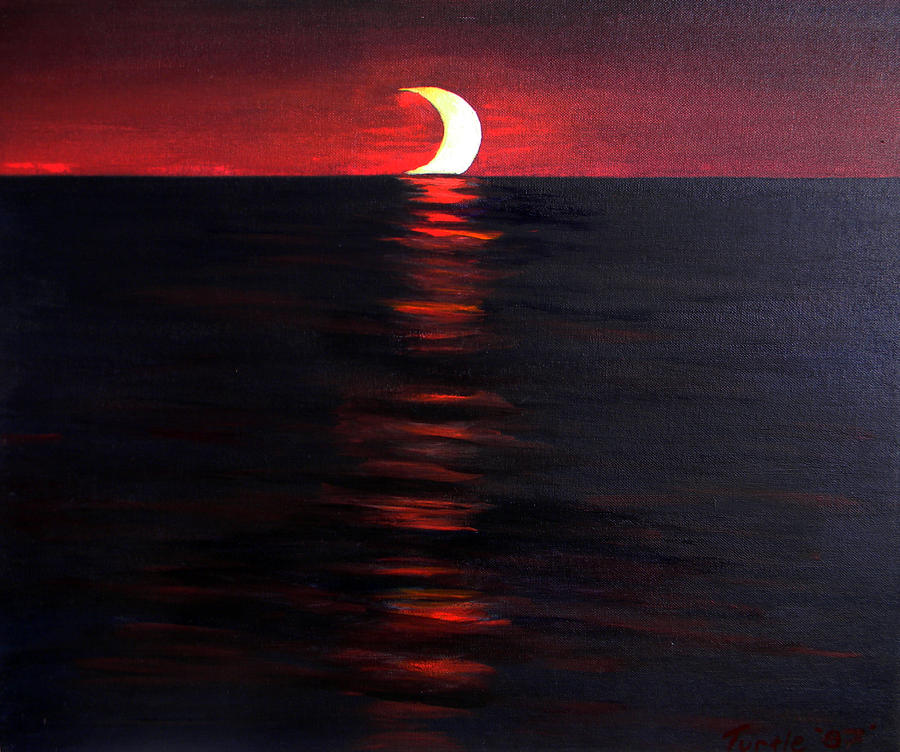 Eclipse Painting by The Nothing Machine Ink - Fine Art America